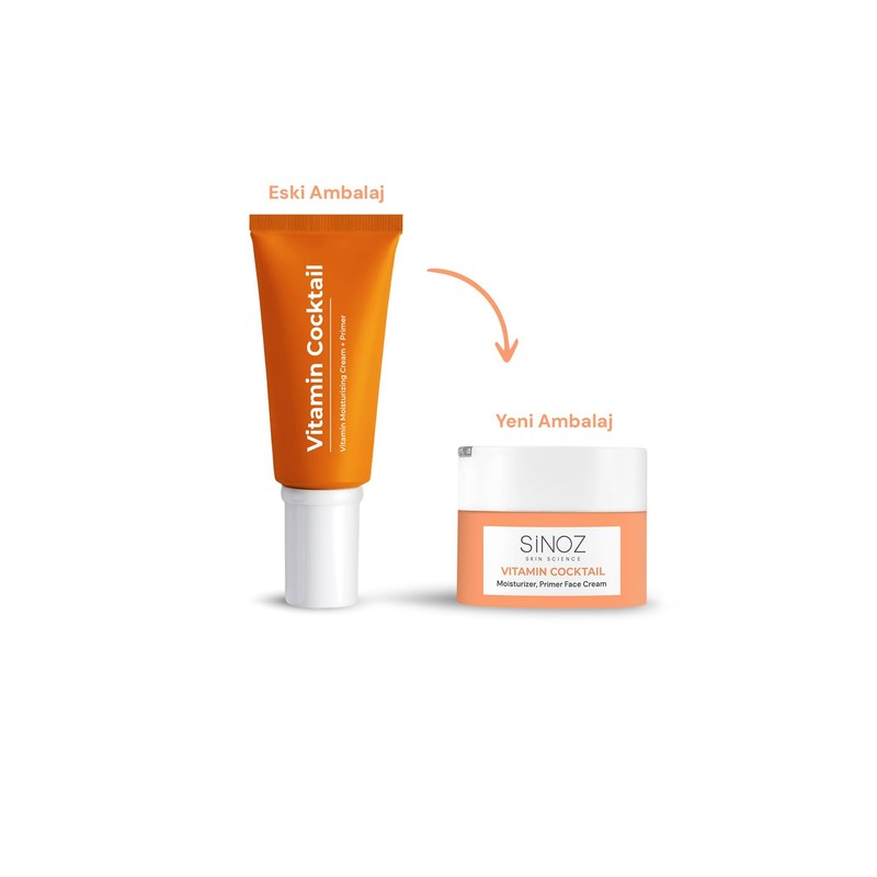 Sinoz Vitamin Cocktail-Moisturizing Nutritious Repair Face Cream (Vitamin C+ B3