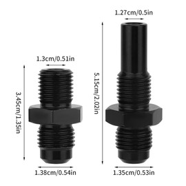 2pcs 4L80E Transmission Cooler Adapter Fittings, Front and Rear Port 6AN Male Flare to 1/4 NPS for LS1 LM7 LR4 LQ4 LS6 L59 LQ9 LM4 L33 LS2 LH6 L92 L76 LS3