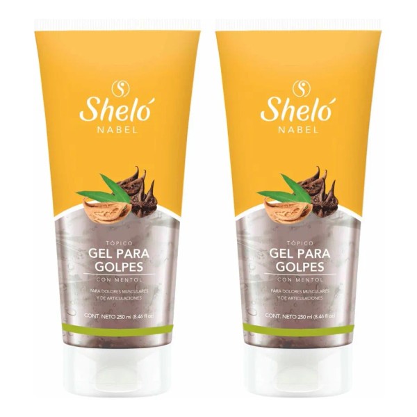 Gel Topico Para Golpes Con Mentol 250 Ml 2 Piezas