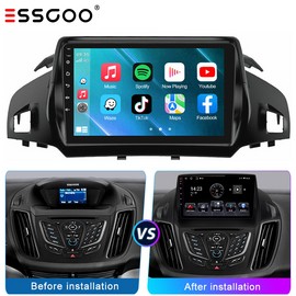 ESSGOO 9'' Android 14 Car Radio Stereo Carplay 2+64G For Ford Escape Kuga 2012-2018 GPS