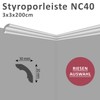 NC40 Ceiling Moulding Polystyrene XPS Stucco Moulding Cornice Strip, White,