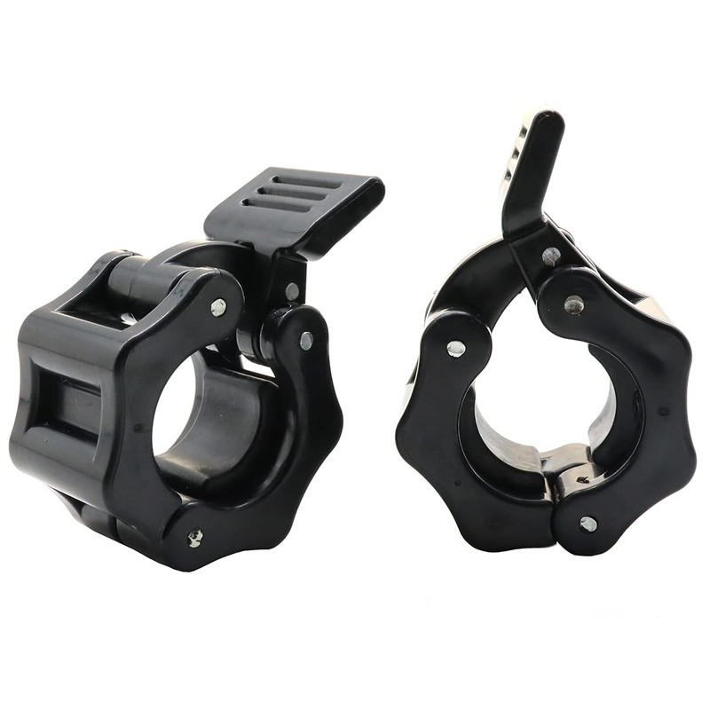 Barbell Clamps Dumbbell Spinlock Collars Clips for Standard Weight Lifting
