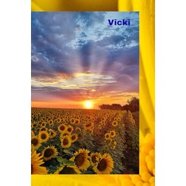 Vickis Mini Notebook Sunflowers Au: 10x15cm ruled