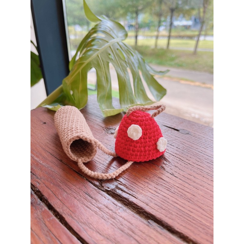 Mushroom Lip Case - Blue / 버섯돌이 립 케이스 -