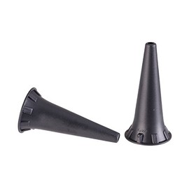 BV Medical Piccolight Pocket Otoscope, Disposable Ear Specula, 2.5 mm, Black, 100 Count