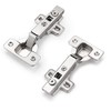 Probrico Clip On Full Overlay Frameless Furniture Cabinet Door Concealed Hinges ,1 Pair
