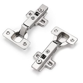 Probrico Clip On Full Overlay Frameless Furniture Cabinet Door Concealed Hinges ,1 Pair