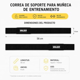 4 Piezas Straps para Gym, Correas de Levantamiento de Pesas con Almohadilla de Muñeca, Material de Poliéster y Silicona Antideslizante, Muñequeras par