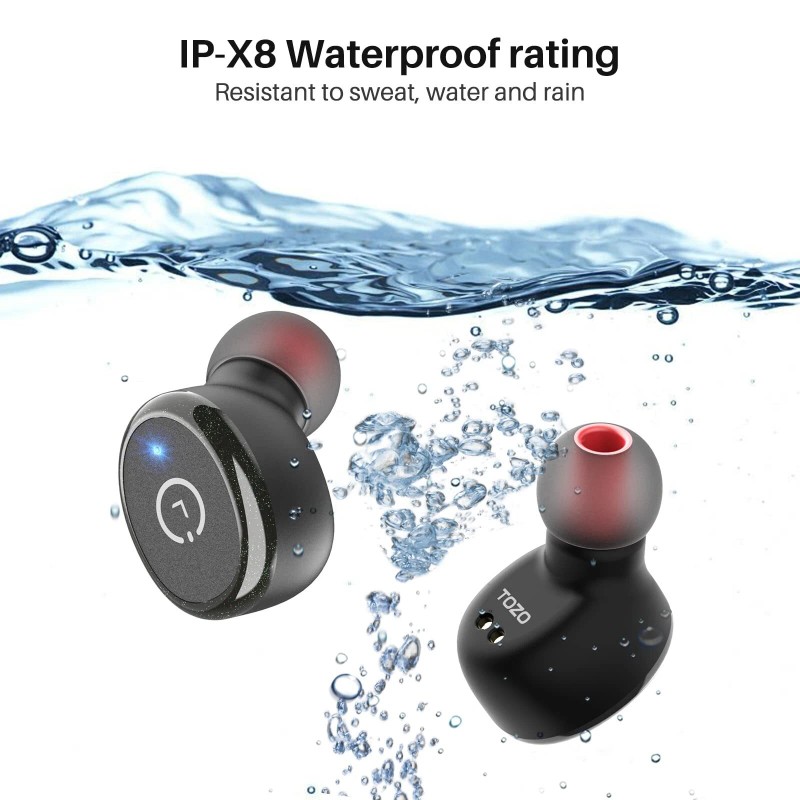 Tozo T10 Wireless Earbuds Bluetooth 5.3 Professional Tuning Ipx8 Waterproof