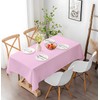 SietDESEO 2 Pack Pink Plastic Tablecloth 54 x 108 Premium