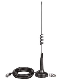 BINGFU Bingfu 27MHz CB Radio Antenna - Magnetic Base, Handheld, PL259 & BNC Male, Compatible with Cobra, Midland, Uniden, Maxon, President Vehicle, Car, Truck, Mobile CB Radio