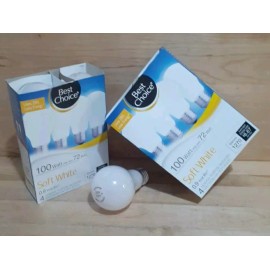 GE 2[4Ct]= 8BULBS: BEST CHOICE  100WATT/72 Soft White Light Bulbs A19 New Old Stock