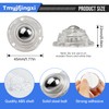 Tmyjfjingxi 16 Pack Clear Small Self Adhesive Appliance Caster Wheels
