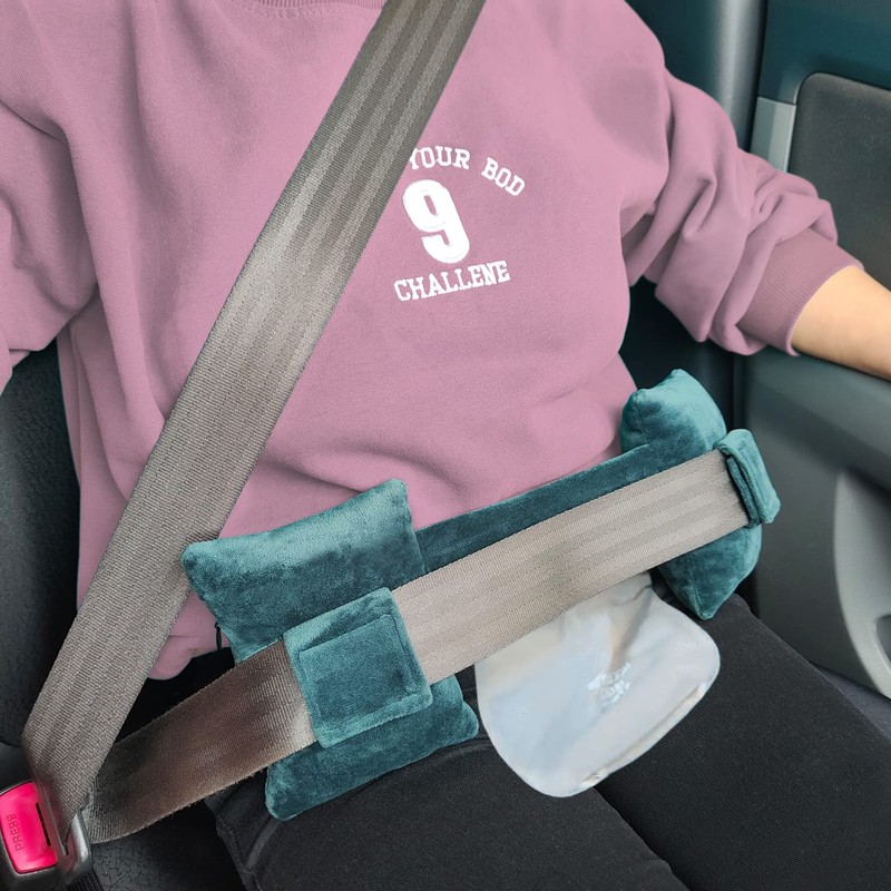 Ostomy Seat Belt Protector Ostomy Seatbelt Pillow for Stoma Colostomy