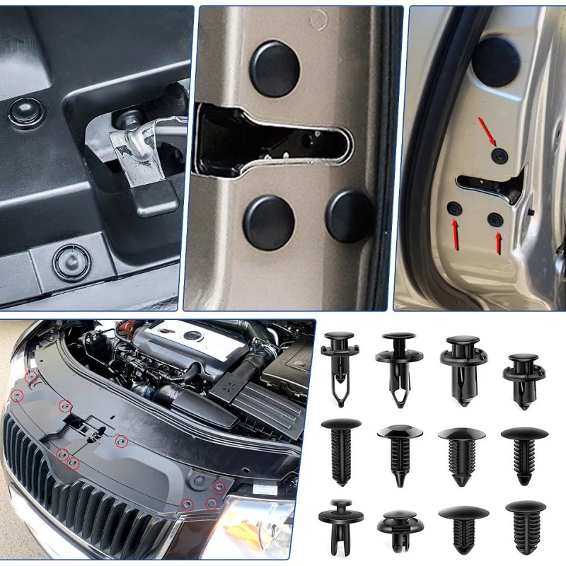 MARZSEFLO Kit Grapas Automotrices 240 Pzas, 12 Modelos, 5 Quitagrapas