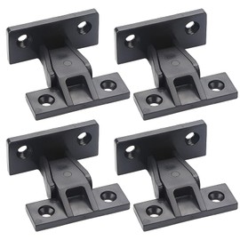 4 Pairs Cabinet Clips Keku Push in Panel Clip Kitchen Cabinet Plinth Clips Press ABS Quick Push Fittings Hidden Furniture Bath Panel fixings Connector Board Connector for Cabinets Wardrobe Bed Table