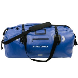 Extra Large Waterproof Duffel Bag - Heavy-Duty Duffle Dry Bag with Welded Seams & Rfid Pockets - Roll Top XL Duffel Bags for Traveling, Camping, Kayaking, Fishing, Canoeing, Boating - 90L, Blue