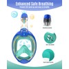 G2RISE® Children's Snorkel Mask, Full Mask, 6-10 Years, Foldable Snorkel