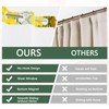 NAEMBCU No Hook Sunflower Shower Curtain with Snap in Liner