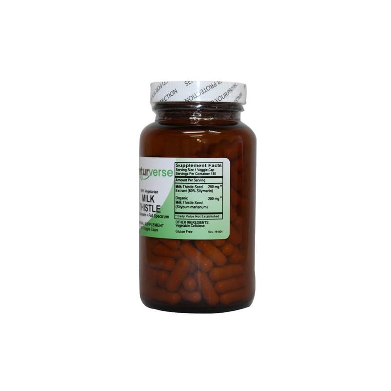 Naturverse Naturverse Milk Thistle Powder Capsules Standardized 180 VegCaps