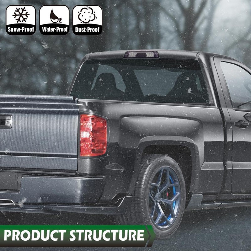 GRAND ORANGE 3rd Brake Light Compatible with Silverado Sierra 2014-2018