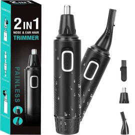 JEETIF Nasenhaartrimmer Nasenhaarschneider Ohrhaarschneider, Nasen und Ohrenhaartrimmer, Augenbrauen-Lippenhaare Schmerzloser Epilierer, IPX7 Waschbarer Gesichtshaarentferner für Männer und Frauen