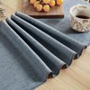 Aoztio Linen Style Rustic Table Runner, Farmhouse Cotton Linen Table