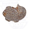 Fancy Wooden Stamp Large Fish Pattern Big Printing Block