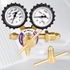 BO WELD Nitrogen Regulator with 0-800 PSI, CGA580 Inlet Connection