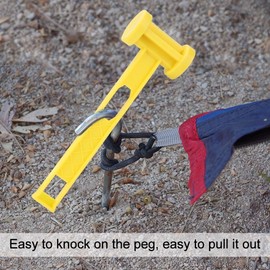 MAGT Hammer, Portable Plastic Ground Nails Hammer Lightweight Tent Peg Hammer Outdoor Camping Tools Accessories