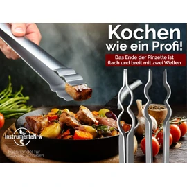 Barbecue Tongs Straight Stainless Steel 20 cm - 60 cm (30 cm)
