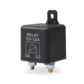 Ehdis Split Charge Relay 12V 120A 4 Pin, Relays for Car, Truck, Motor, Boat, Car Starter Heavy Duty Split Charge ZL180 with 2 Pin Footprint and 4 Terminal - 1 Set