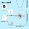Inpasne Heart Cross Necklace for Women 925 Sterling Silver Infinity