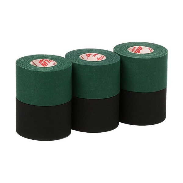Mueller Athletic Tape Sports Tape, Green and Black 6 rolls