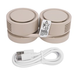 Portable Neck Fan Multifunctional 3 Levels Adjustable 360 Degree Silent Aroma Diffuser Cooling Bladeless Fan for Outdoor Apricot