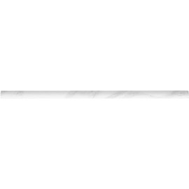 Daltile Perpetuo 1/2" x 12" Jolly Trim in Satin Timeless White for Kitchen Backsplash Borders, Decorative Wall Trim | (Sold by The Piece)