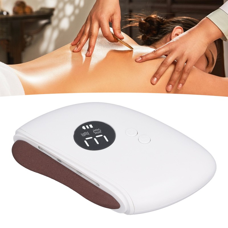 Electric Gua Sha Facial Tool 3 Heating Levels Vibration Anti