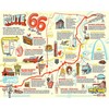 ROUTE 66 ST. LOUIS  STYLE MAP Vintage Illustration Giclee 8x10 Print