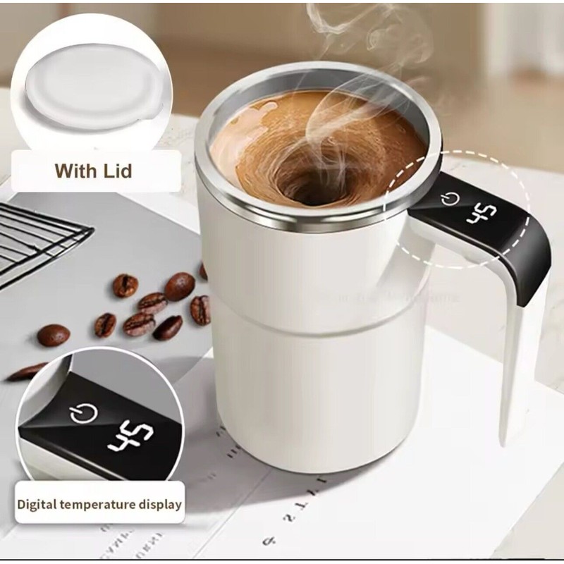 Stainless Automatic Stirring Cup Rechargeable Portable Coffee Electric Stirring Stainless