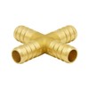 Hooshing 5/8" Pex Fitting 4 Ways Crimp Brass Pipe Fittings