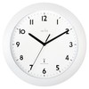 Acctim Cadiz RC Wall Clock 25.5cm White 74132, 25 cm