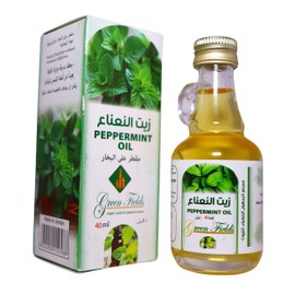Green Fields Green Fields Pure Mint & Sesame Oil Blend - Ready-to-Use, Cold Pressed & Distilled