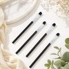 12 Pcs Flat Makeup Brushes Small Concealer Brush Tools Black