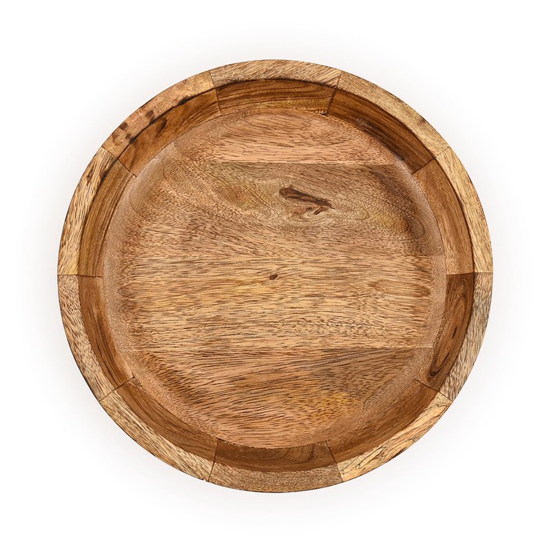 Mahasu Fruit Bowl Mango Wood Round Shaped Serving Bowl For