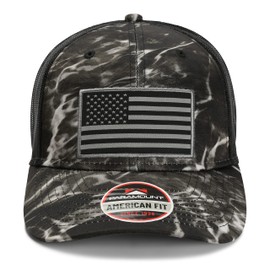 Paramount Outdoors Mossy Elements Patriot Series American Flag Cap American Fit (Blacktip)