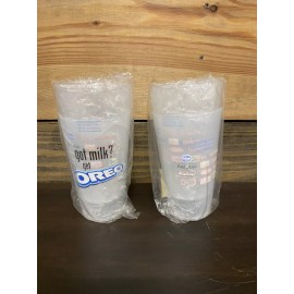 OREO “Got Milk?” Plastic Drinking Cups From Kroger - Set Of 4 - New