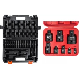 boen 43 Piece Set, Including Drive Deep Impact Socket & Drive Socket Adapter Set