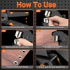 Preciva Eyelet pliers set, 300 pieces eyelet press, self-locking for