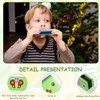 TIVUNORON Wooden Holes Harmonica Child, 12 Colour Harmonica Toy, Cartoon
