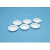 Wave OM-184 White Paint Plates, Flat Bottom, 6 Pieces, Paint